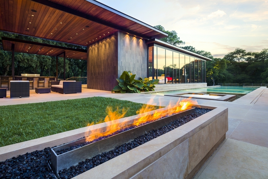 Pool House design by Bryan Weber construction by Water+Structures
Westgrove Residence
Dallas, TX : Residential : Modern/ Dallas/ Pools/ Architectural Fountains/ Water Features/ Baptistry 