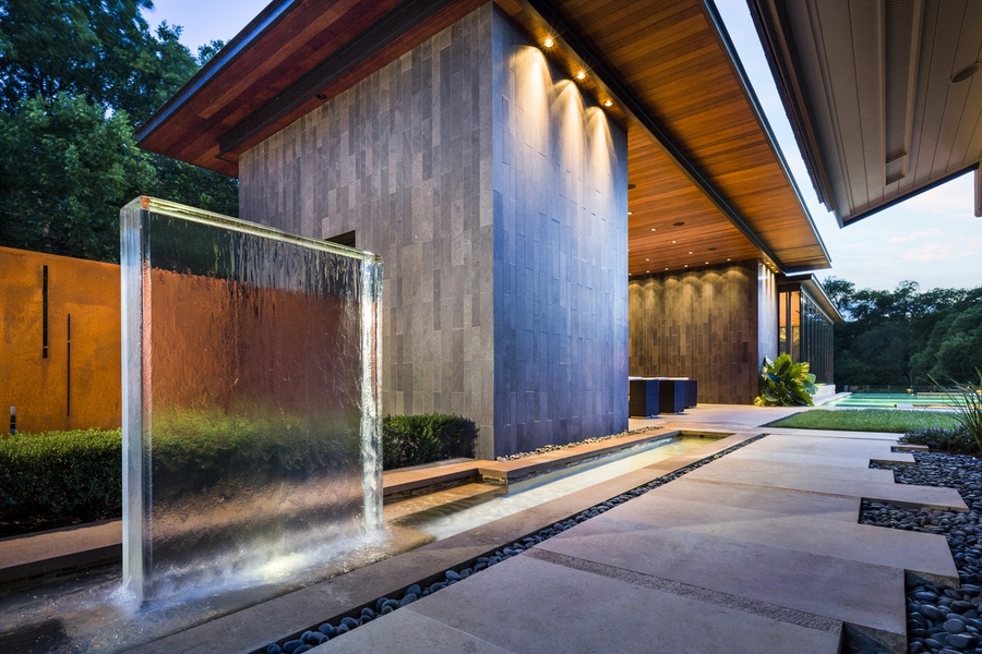 Pool House design by Bryan Weber construction by Water+Structures
Westgrove Residence
Dallas, TX : Residential : Modern/ Dallas/ Pools/ Architectural Fountains/ Water Features/ Baptistry 