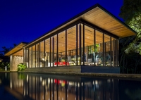 Pool House/ pavilion/ swimming pool and spa/ acrylic water feature -design by Bryan Weber construction by Water+Structures
Westgrove Residence
Dallas, TX