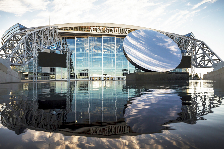 "Sky Mirror" Fountain @ AT&T Stadium Arlington, TX : Commercial : Modern/ Dallas/ Pools/ Architectural Fountains/ Water Features/ Baptistry 