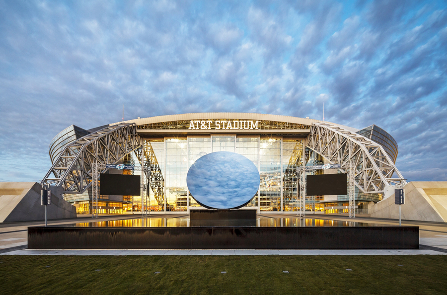 "Sky Mirror" Fountain @ AT&T Stadium Arlington, TX : Commercial : Modern/ Dallas/ Pools/ Architectural Fountains/ Water Features/ Baptistry 