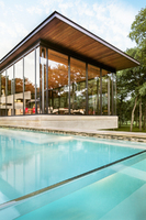 Pool House/ pavilion/ swimming pool and spa/ acrylic water feature -design by Bryan Weber construction by Water+Structures
Westgrove Residence
Dallas, TX