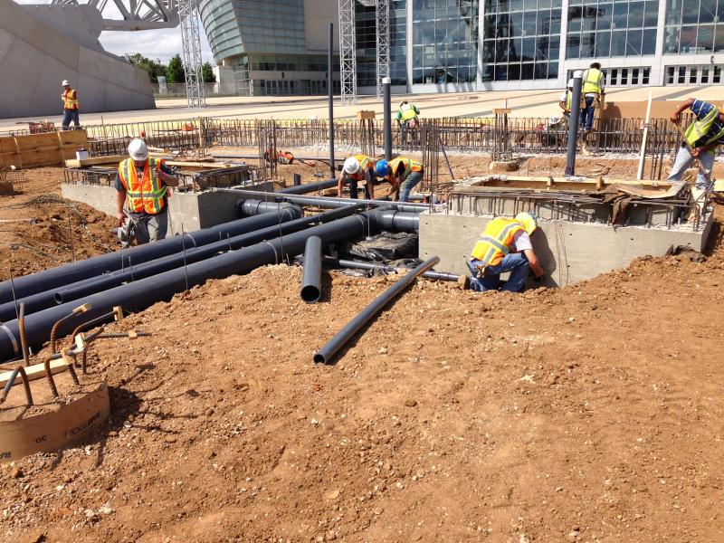 "Sky Mirror" Fountain
@ AT&T Stadium
Arlington, TX : Construction : Modern/ Dallas/ Pools/ Architectural Fountains/ Water Features/ Baptistry 